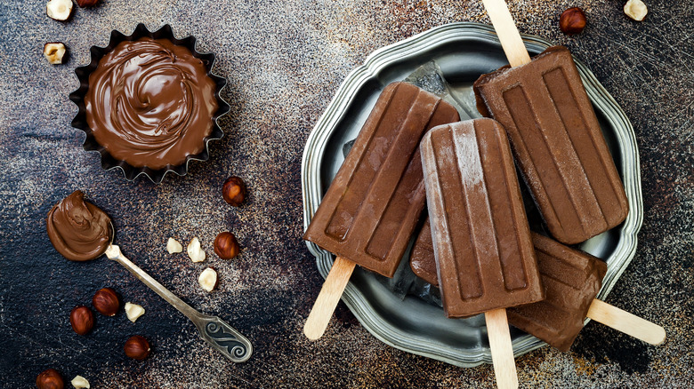 nutella popsicles with nutella