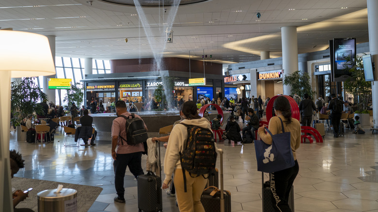 La Guardia pre-departure area