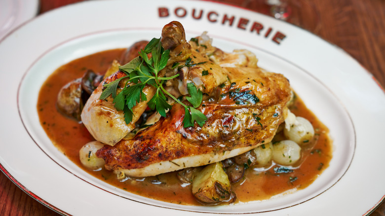 roasted chicken at la grande boucherie