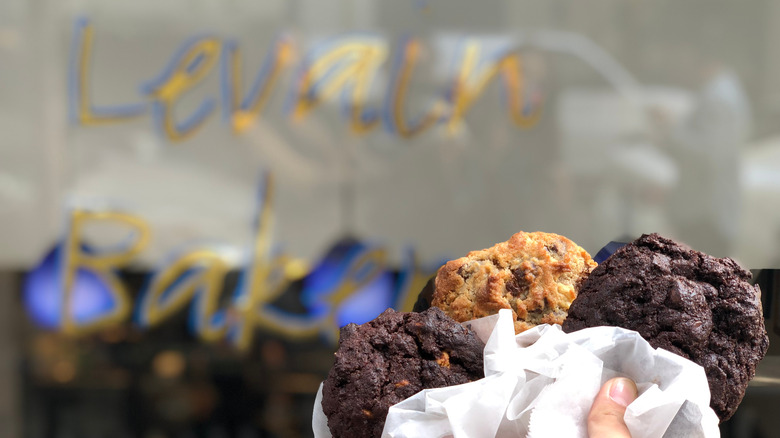 Assortment of Levain Bakery cookies 