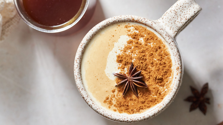 Chai latte in a mug