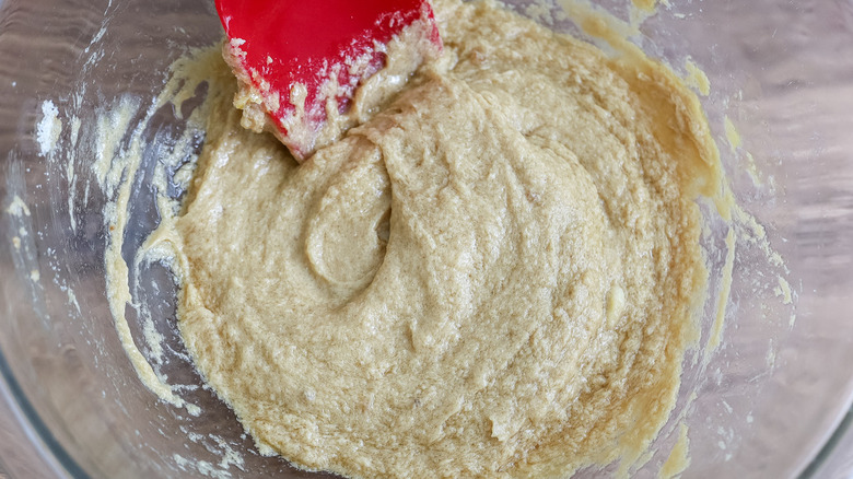 batter in clear bowl