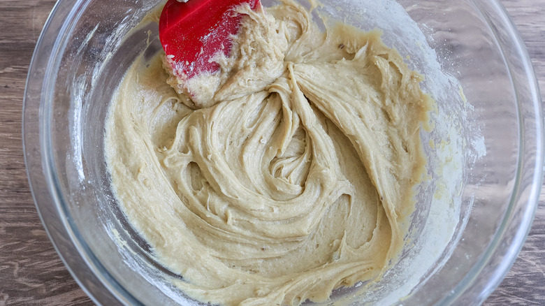 cookie dough in bowl