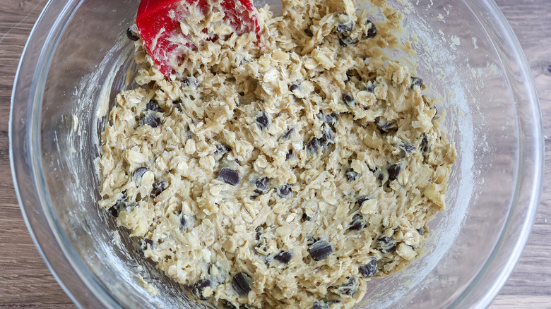 cookie dough in bowl