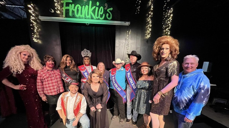 Guests and drag queens at Frankie's