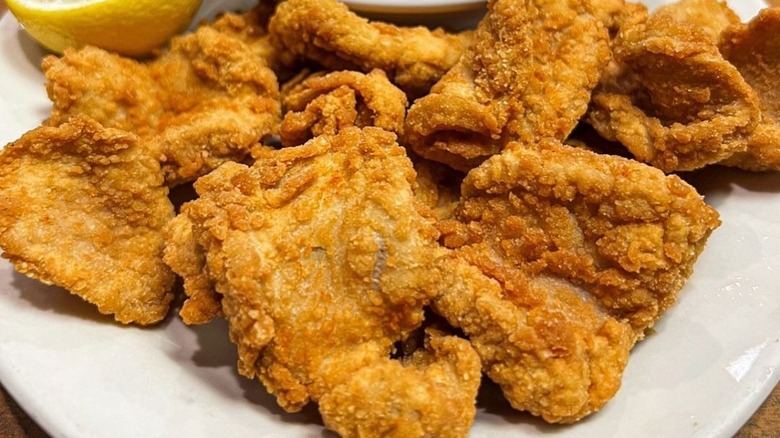 A plate of lamb fries at Cattleman's Steakhouse