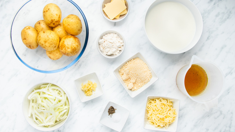 ingredients for scalloped potatoes