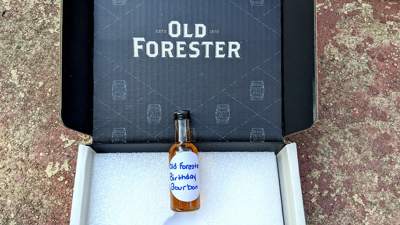 Old Forester Birthday Bourbon box