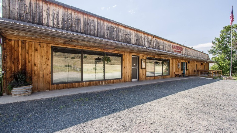 exterior of LaHood Park Steakhouse in Montana
