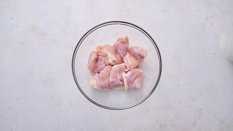 chicken thighs in bowl