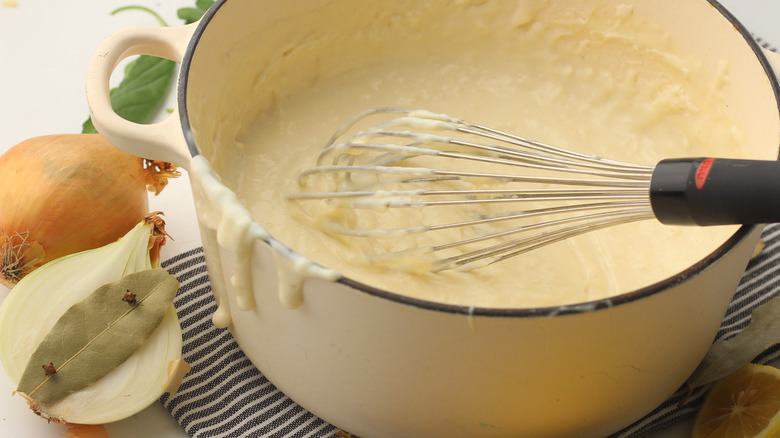 dutch oven with bechamel