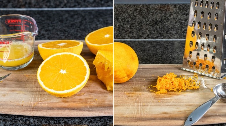 creating orange zest