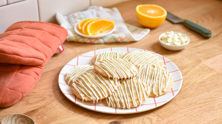 white chocolate creamsicle cookies