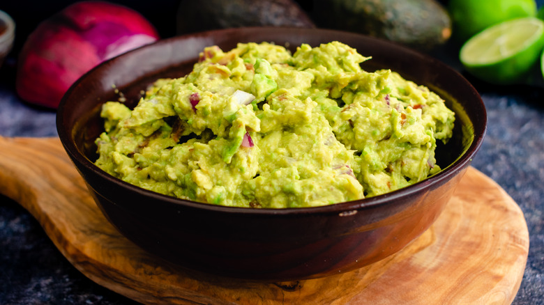 Bowl of guacamole