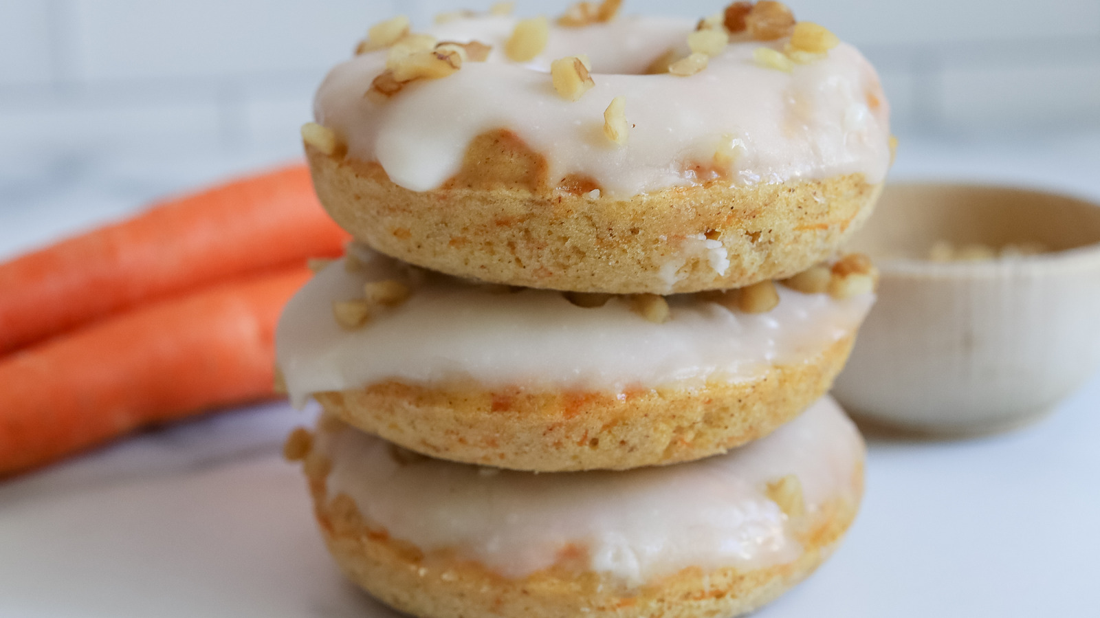 Orange Juice Is The Secret Ingredient To Brighten Up Carrot Cake Donuts