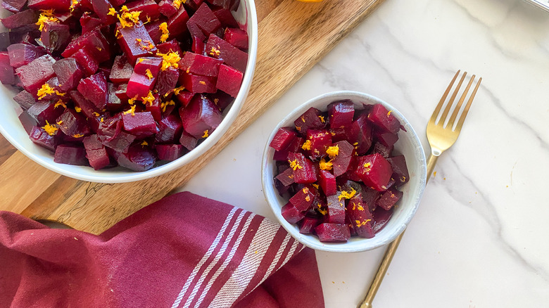 small bowl of beets