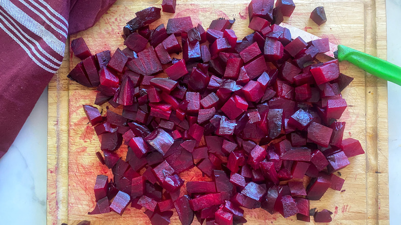 chopped beets