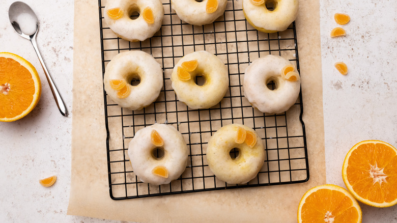 Donuts on cooling rack