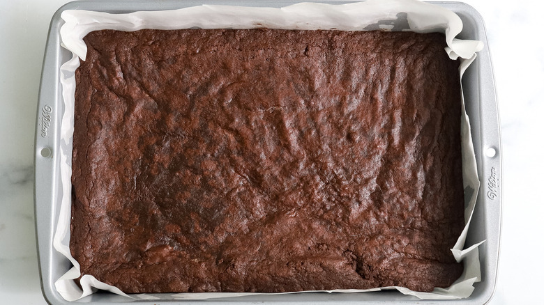 pan of brownies