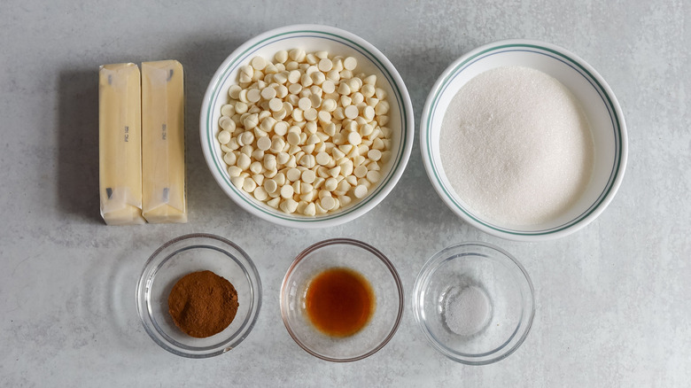 Ingredients for churro toffee