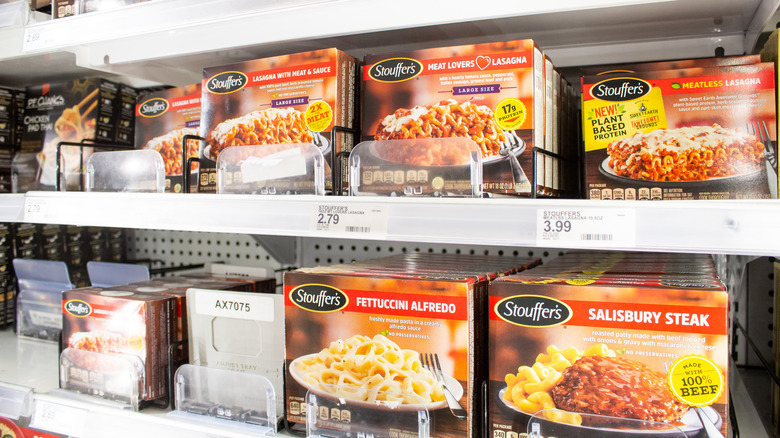 Different varieties of Stouffer's frozen entrees