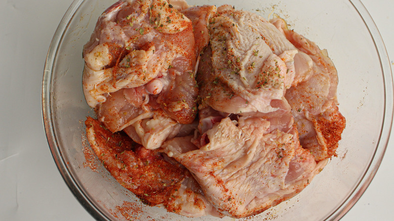 chicken thighs with spices 