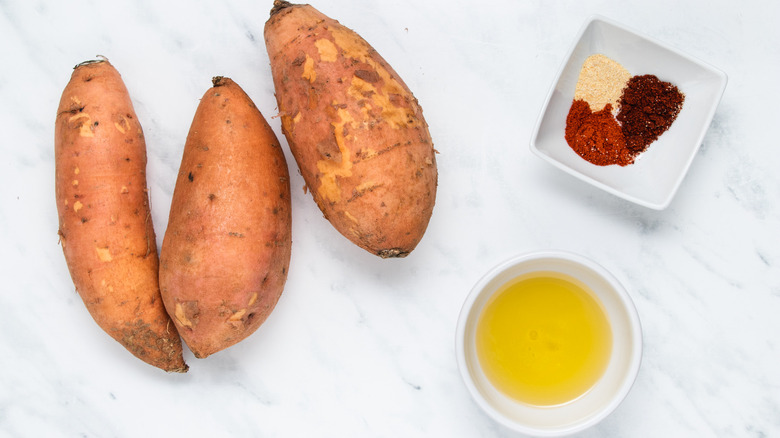 oven-baked sweet potato fries ingredients 