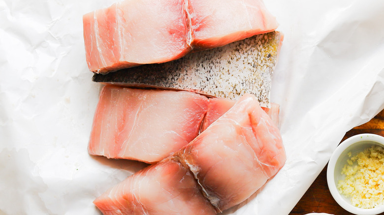 Filets of mahi mahi fish