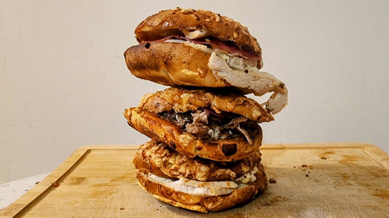 Asiago Bagel Stacks