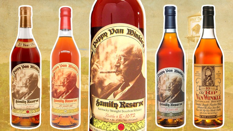 Bottles of Pappy Van Winkle