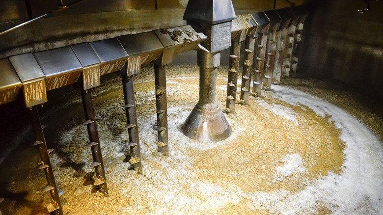 distilling the mash for whiskey