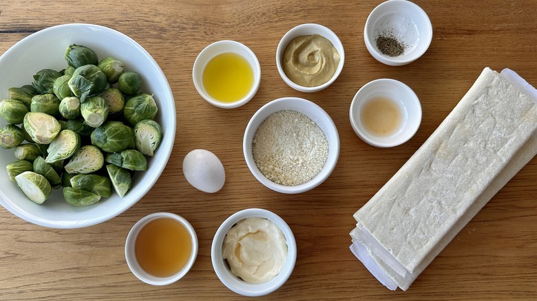pastry-wrapped brussels sprouts ingredients