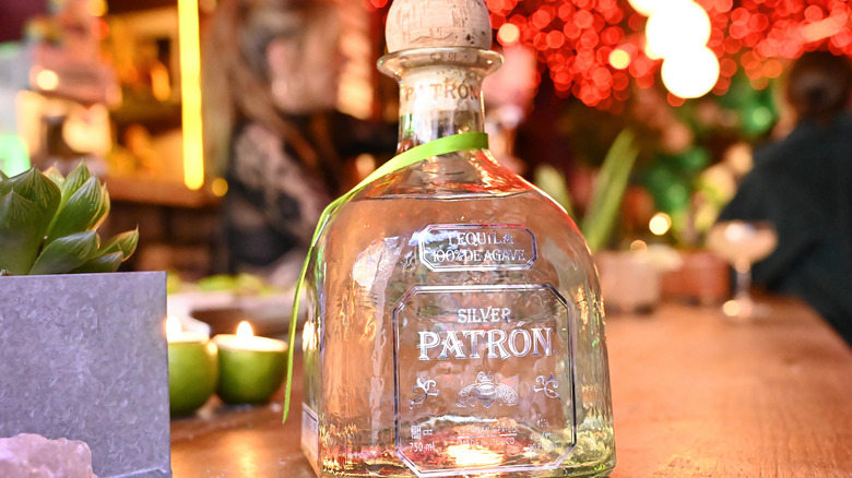 Patrón Silver Tequila bottle