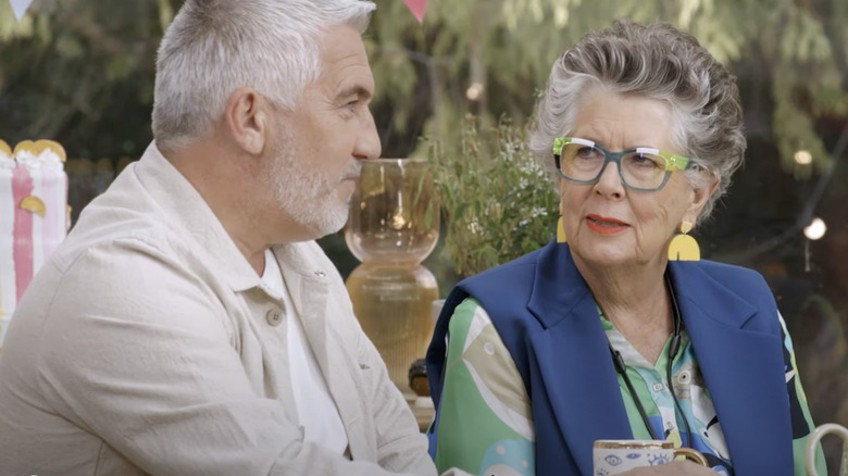 Paul Hollywood and Prue Leith judging