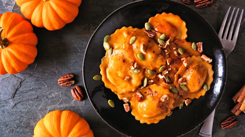 Pumpkin ravioli