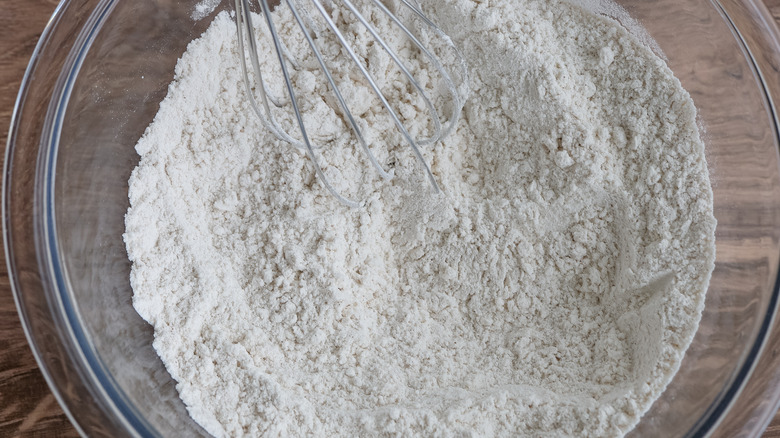 flour in bowl