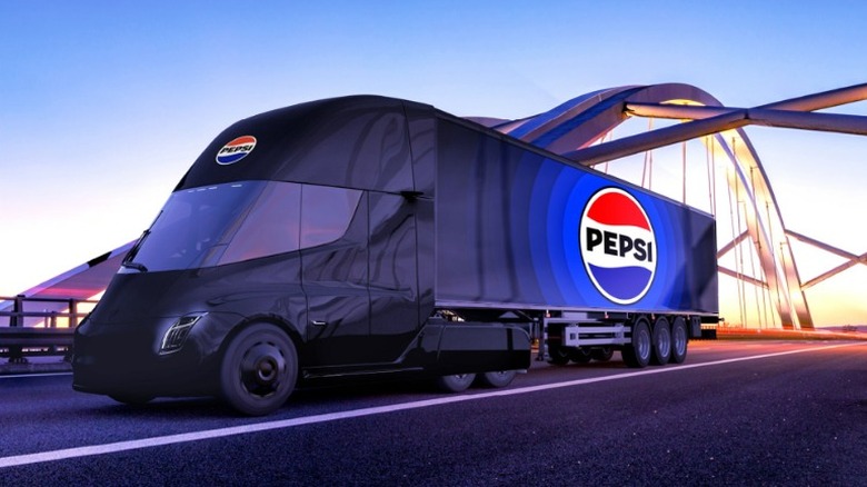 New Pepsi logo truck