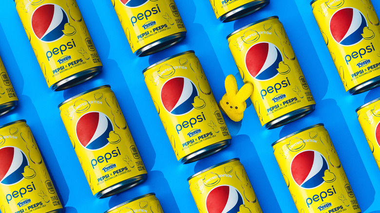 Cans of Pepsi X Peeps