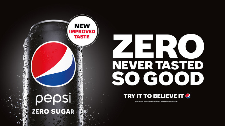 new improved Pepsi Zero Sugar 