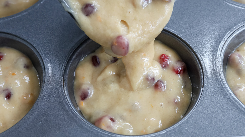 batter in muffin pan