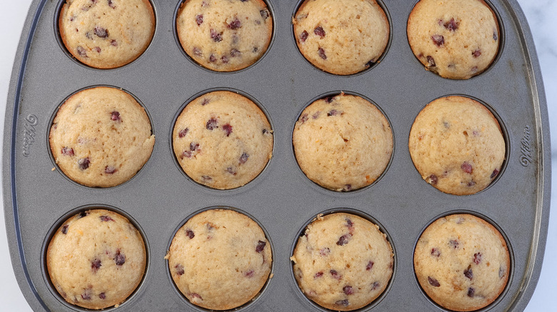 muffins in pan