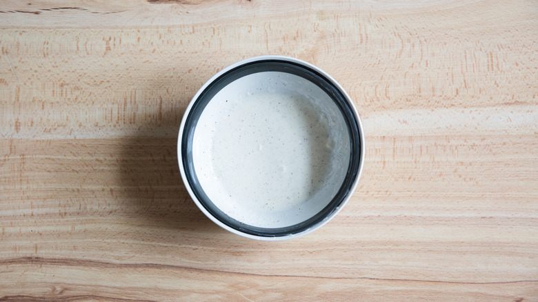 salad dressing in small bowl