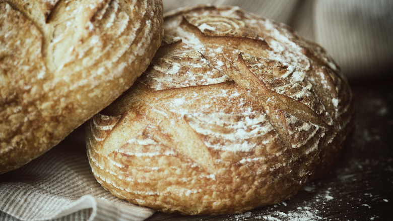 loaves of sourdough bread