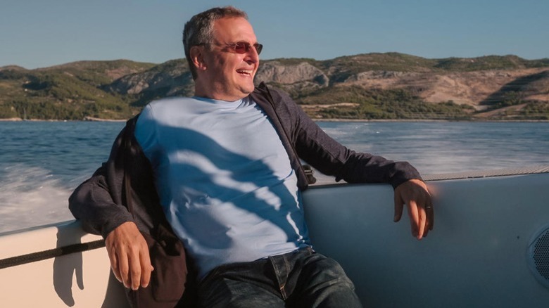 Phil Rosenthal posing on a boat