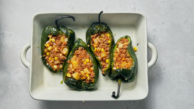 peppers stuffed with picadillo