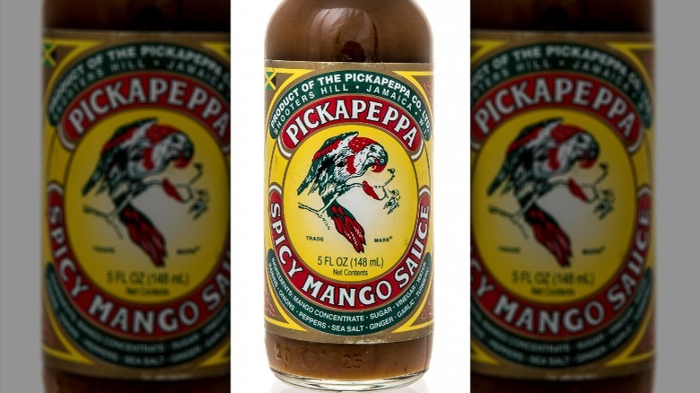 bottle of pickapeppa sauce