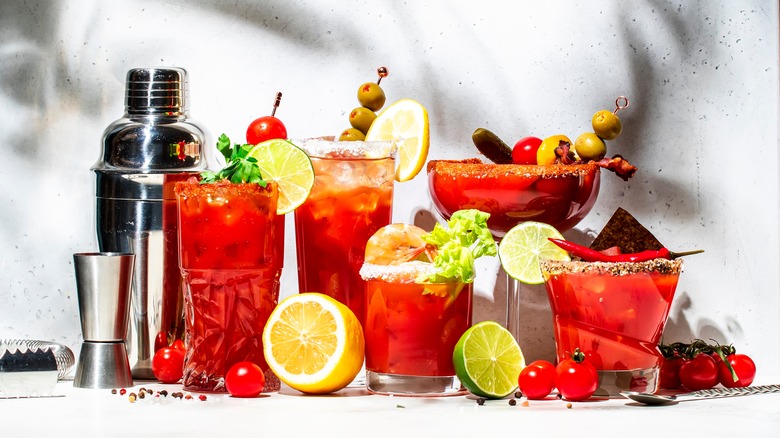 Assortment of Bloody Marys