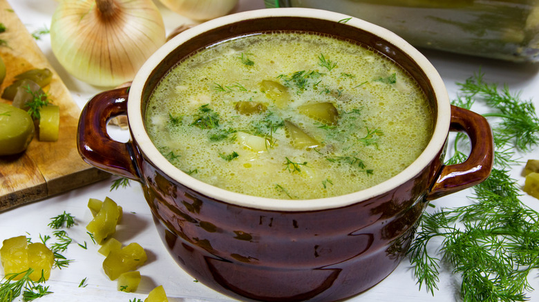 polish cucumber soup