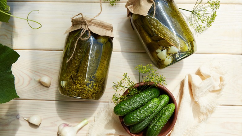 Assorted pickles