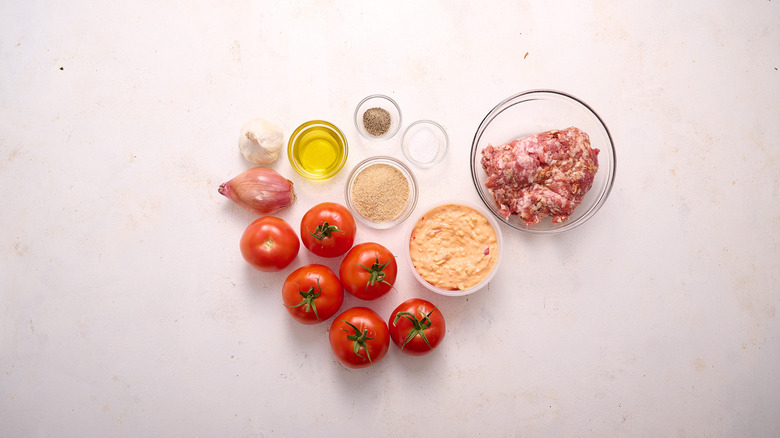 ingredients on a table